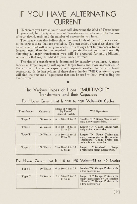 Lionel Instructions for Assembling and Operating 1936