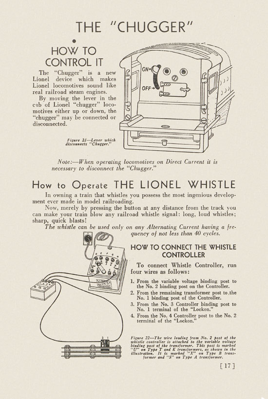 Lionel Instructions for Assembling and Operating 1936