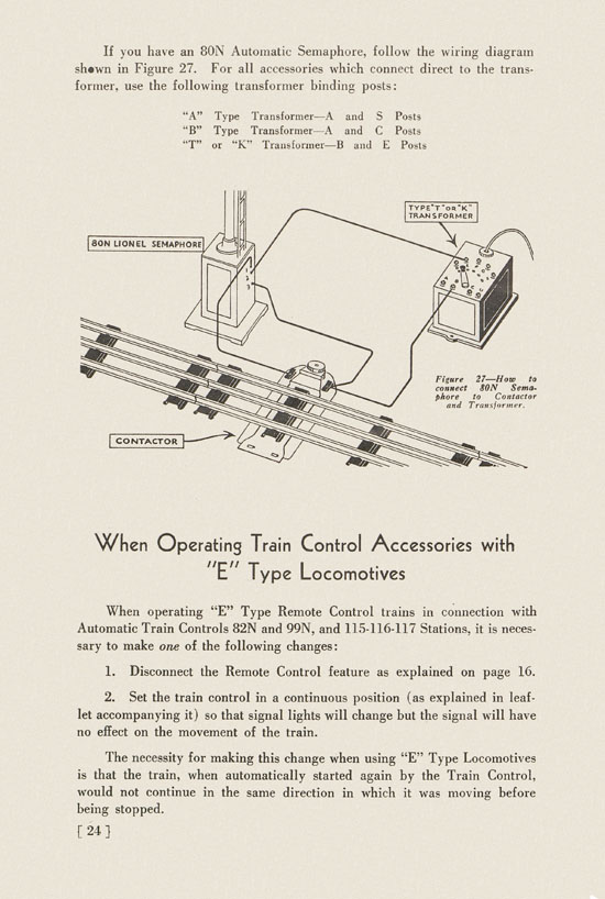 Lionel Instructions for Assembling and Operating 1936