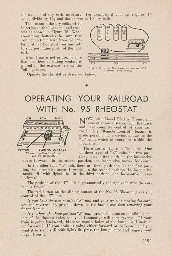 Lionel Instructions for Assembling and Operating 1938