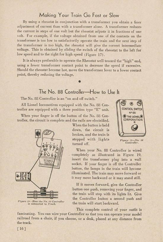 Lionel Instructions for Assembling and Operating 1938