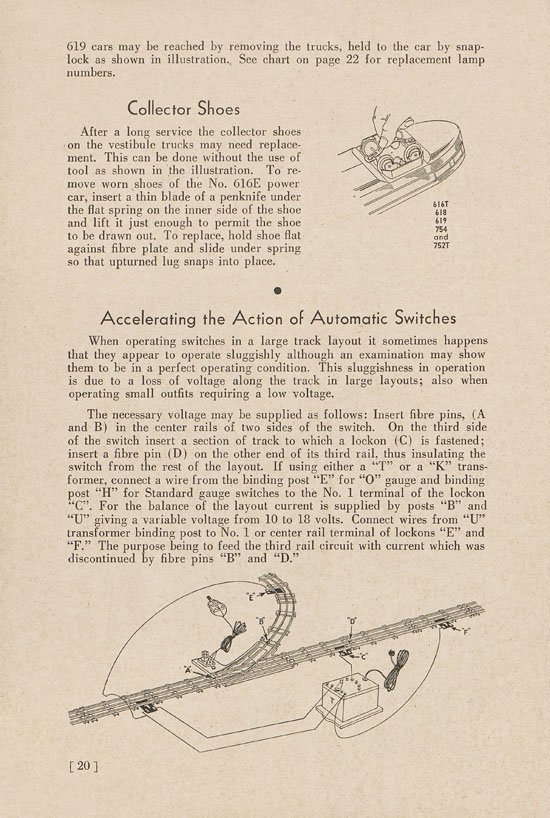 Lionel Instructions for Assembling and Operating 1938