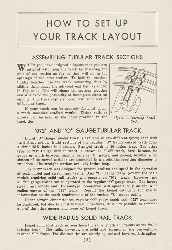 Lionel Instructions for Assembling and Operating 1939