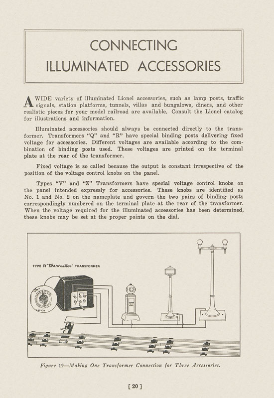 Lionel Instructions for Assembling and Operating 1939