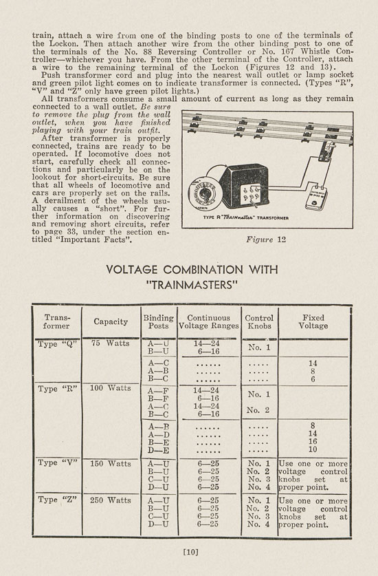 Lionel Instructions for Assembling and Operating 1946