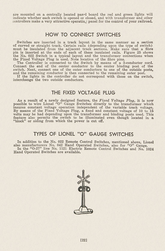 Lionel Instructions for Assembling and Operating 1946