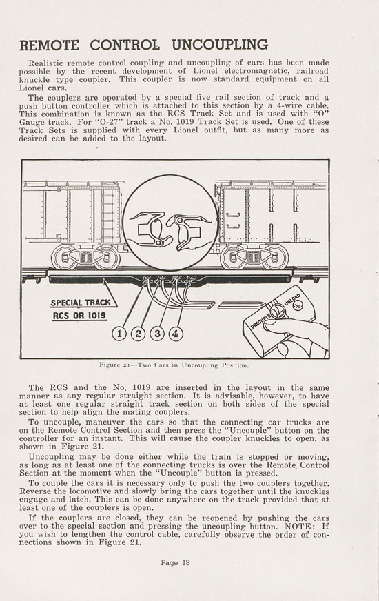 Lionel Instructions for Assembling and Operating 1947