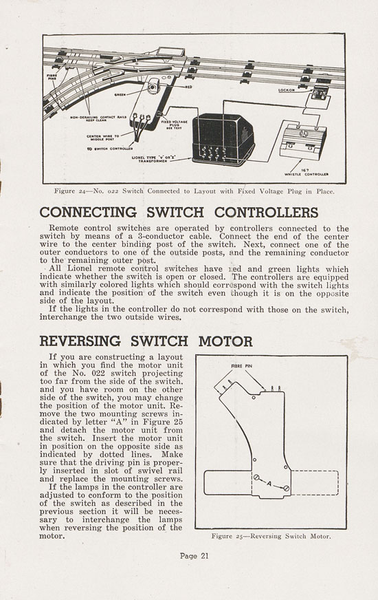 Lionel Instructions for Assembling and Operating 1947