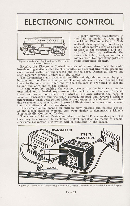 Lionel Instructions for Assembling and Operating 1947