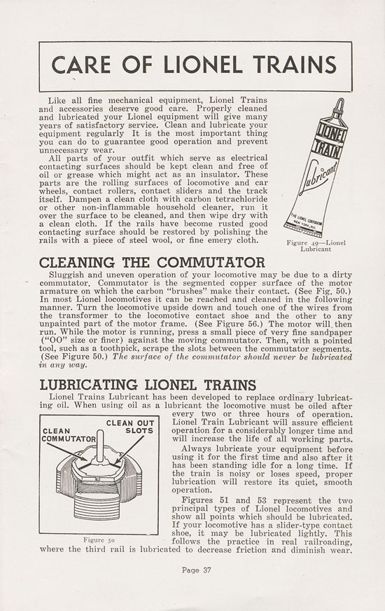 Lionel Instructions for Assembling and Operating 1947