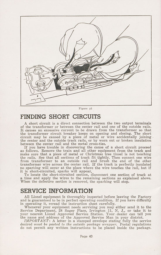 Lionel Instructions for Assembling and Operating 1947