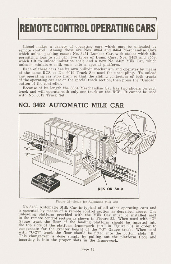 Lionel Instructions for Assembling and Operating 1948