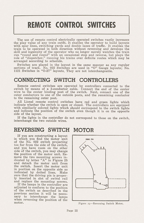 Lionel Instructions for Assembling and Operating 1948