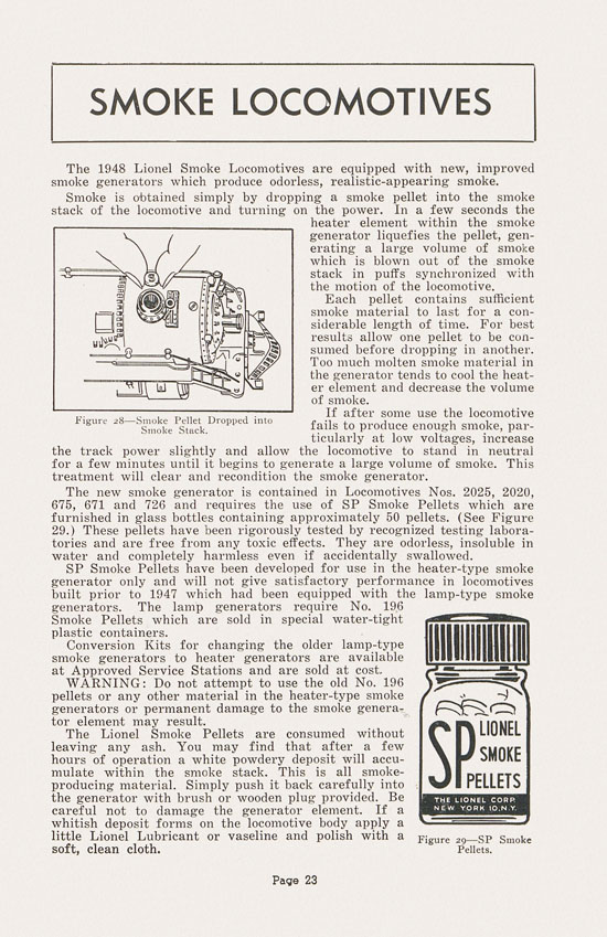 Lionel Instructions for Assembling and Operating 1948