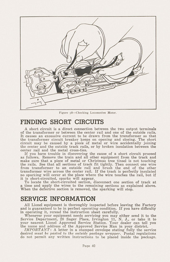 Lionel Instructions for Assembling and Operating 1948