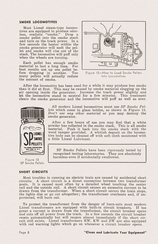 Lionel Instructions for Assembling and Operating 1950