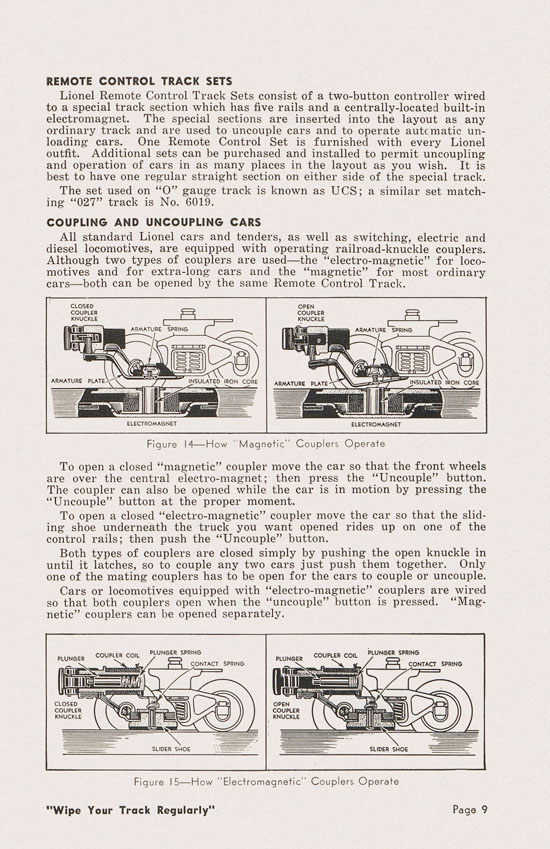 Lionel Instructions for Assembling and Operating 1950