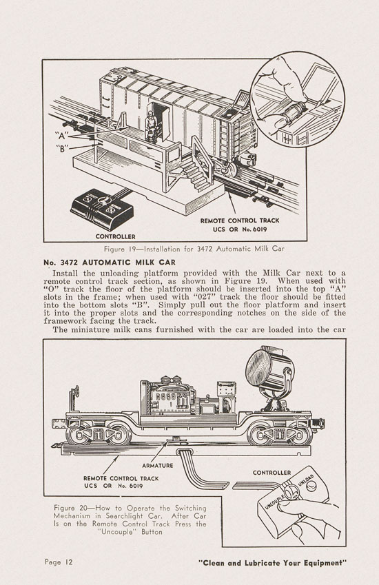 Lionel Instructions for Assembling and Operating 1950