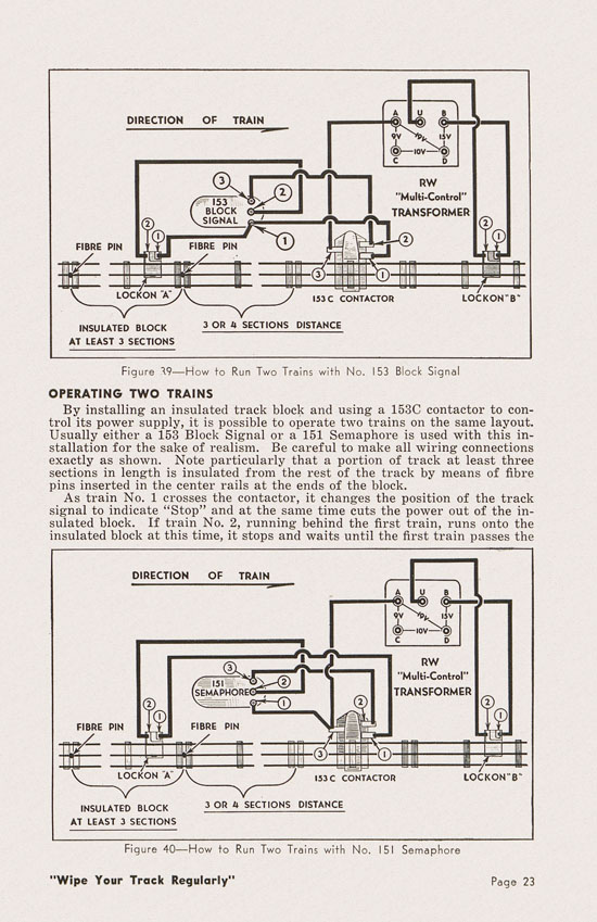 Lionel Instructions for Assembling and Operating 1950