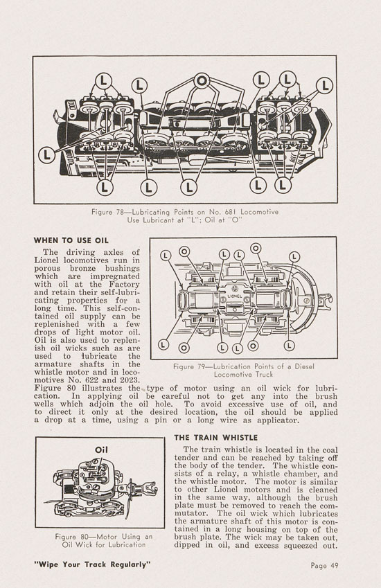 Lionel Instructions for Assembling and Operating 1950