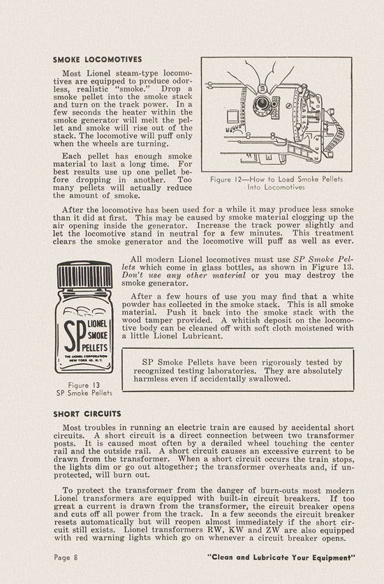 Lionel Instructions for Assembling and Operating 1951