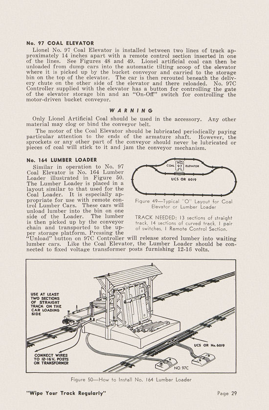 Lionel Instructions for Assembling and Operating 1951