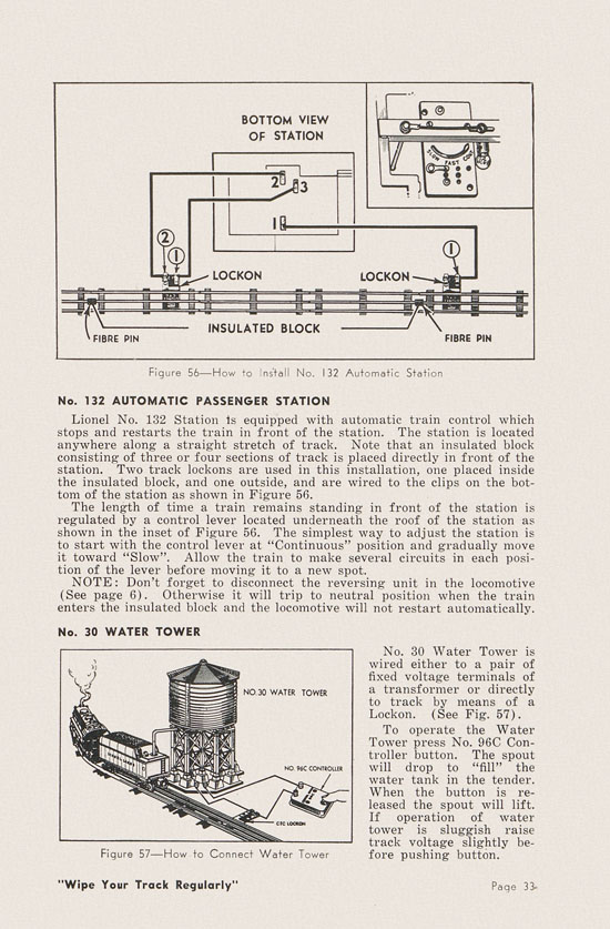 Lionel Instructions for Assembling and Operating 1951