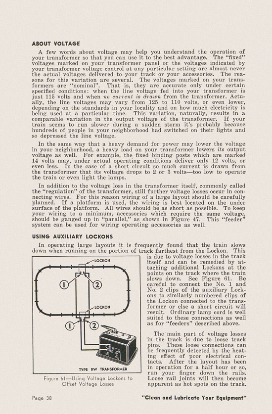 Lionel Instructions for Assembling and Operating 1951