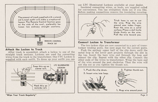 Lionel Instructions for Assembling and Operating 1953