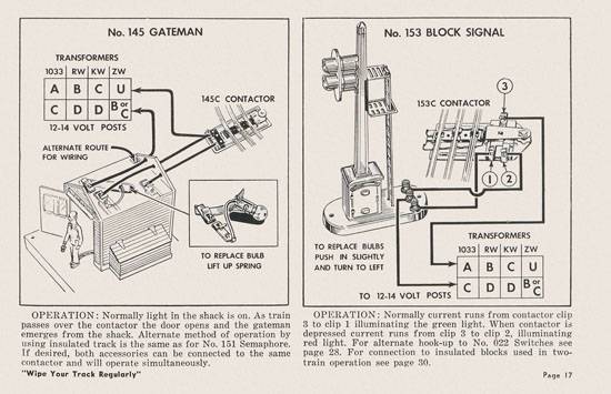 Lionel Instructions for Assembling and Operating 1953