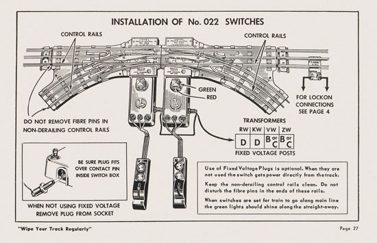 Lionel Instructions for Assembling and Operating 1953