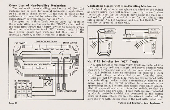 Lionel Instructions for Assembling and Operating 1953