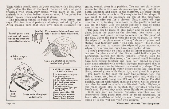 Lionel Instructions for Assembling and Operating 1953