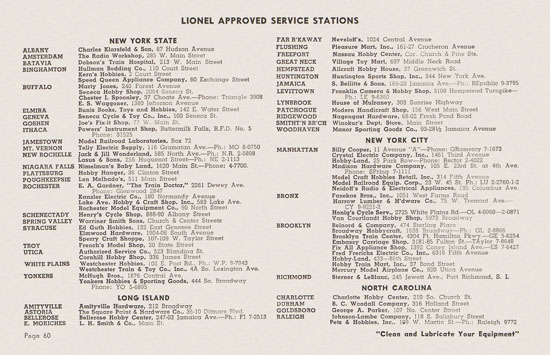 Lionel Instructions for Assembling and Operating 1953