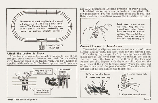 Lionel Instructions for Assembling and Operating 1955-1956