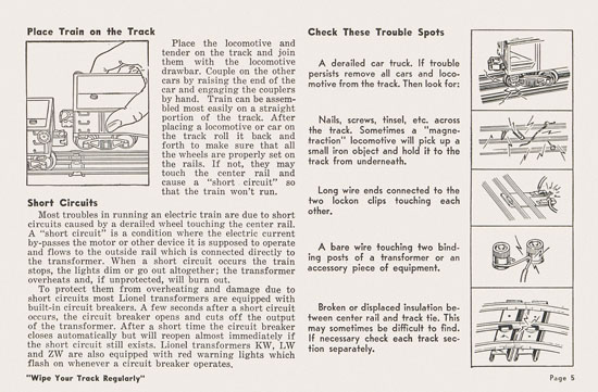 Lionel Instructions for Assembling and Operating 1955-1956