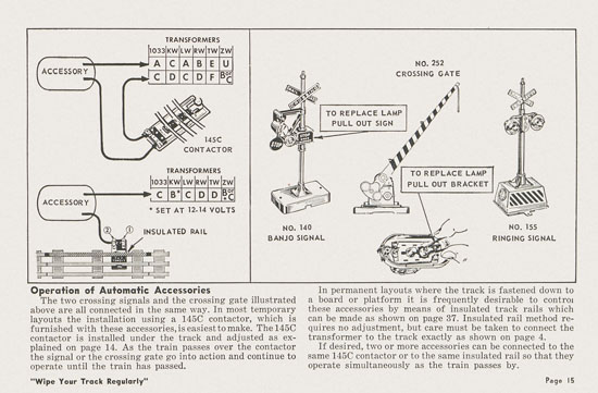 Lionel Instructions for Assembling and Operating 1955-1956