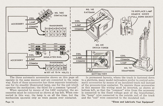 Lionel Instructions for Assembling and Operating 1955-1956