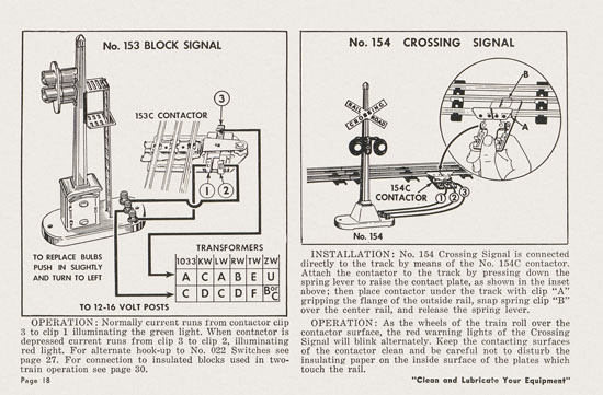 Lionel Instructions for Assembling and Operating 1955-1956