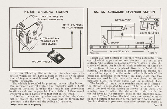 Lionel Instructions for Assembling and Operating 1955-1956