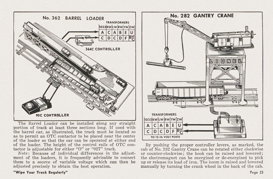 Lionel Instructions for Assembling and Operating 1955-1956