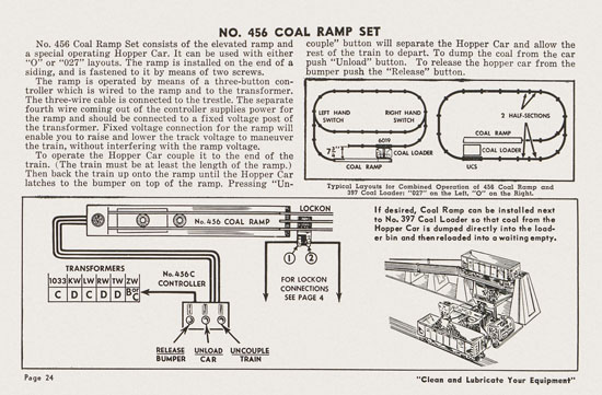 Lionel Instructions for Assembling and Operating 1955-1956