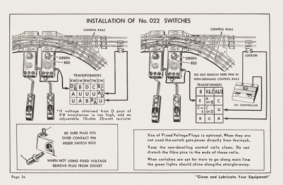 Lionel Instructions for Assembling and Operating 1955-1956