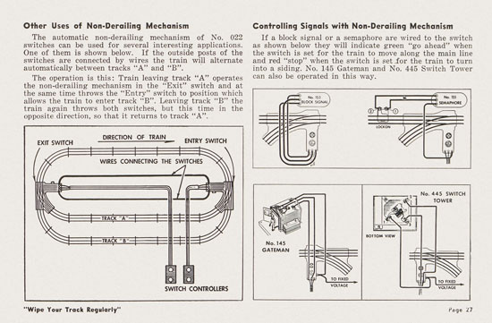 Lionel Instructions for Assembling and Operating 1955-1956