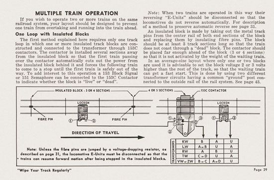 Lionel Instructions for Assembling and Operating 1955-1956