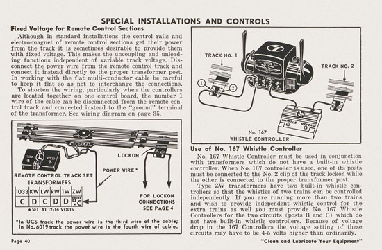 Lionel Instructions for Assembling and Operating 1955-1956