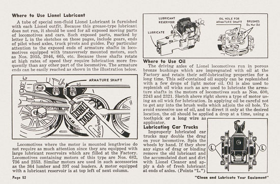 Lionel Instructions for Assembling and Operating 1955-1956