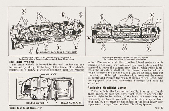 Lionel Instructions for Assembling and Operating 1955-1956