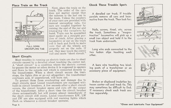 Lionel Instructions for Assembling and Operating 1957