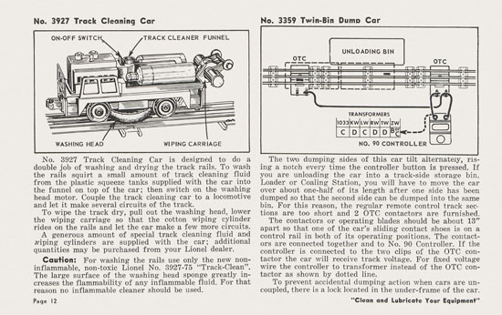 Lionel Instructions for Assembling and Operating 1957